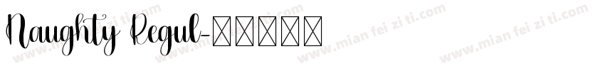 Naughty Regul字体转换